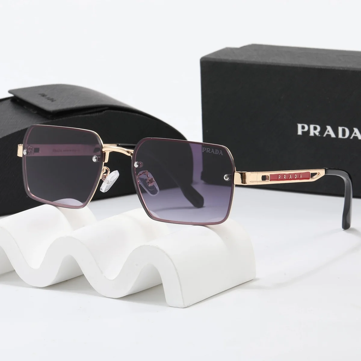 Prada Prada Gradient Lens Sunglasses Purple - 1