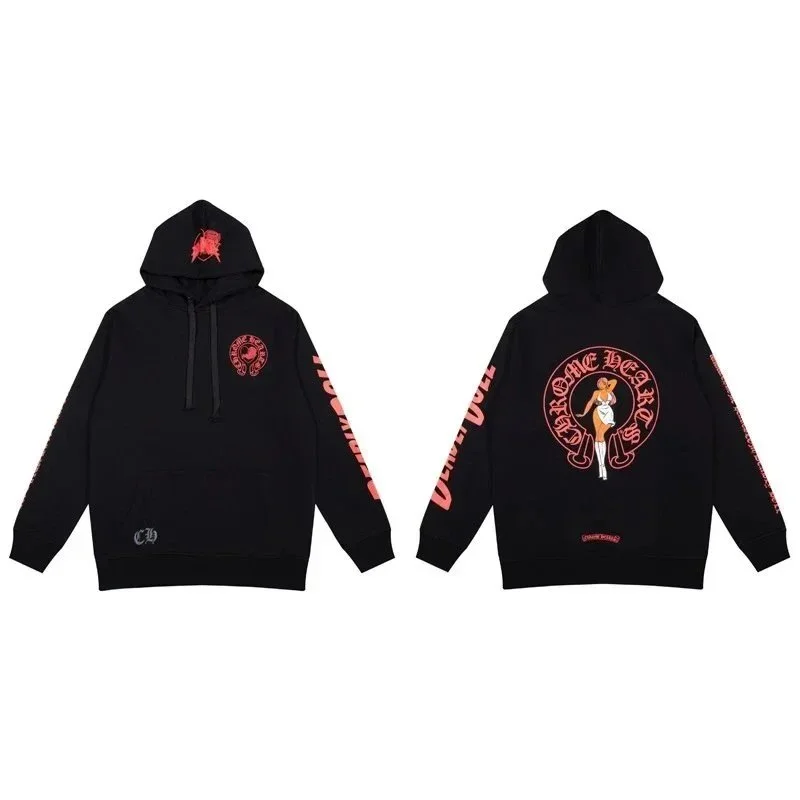 Chrome Hearts Chrome Hearts Black/Red Graphic Hoodie Black