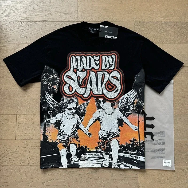 Other Made By Stars Black Graphic T-Shirt Black - 1