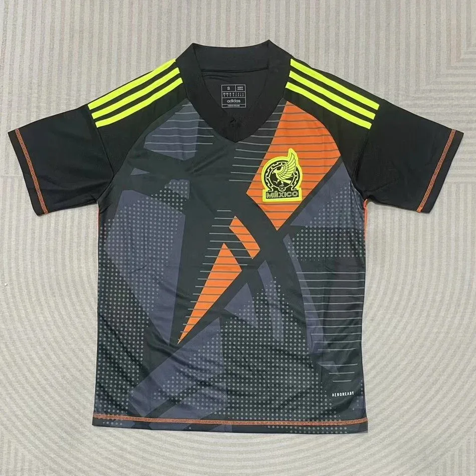 Adidas Adidas Mexico Classic Football Jersey Black/Orange Black - 1