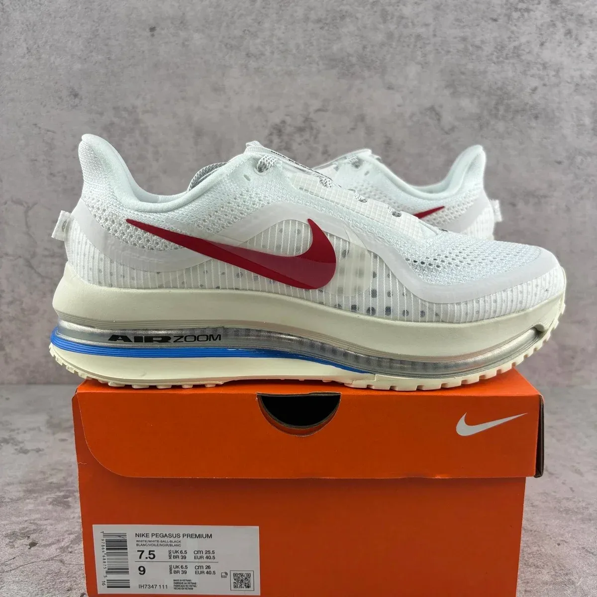 Nike Nike Pegasus Air Zoom White/Red Sneakers White - 1