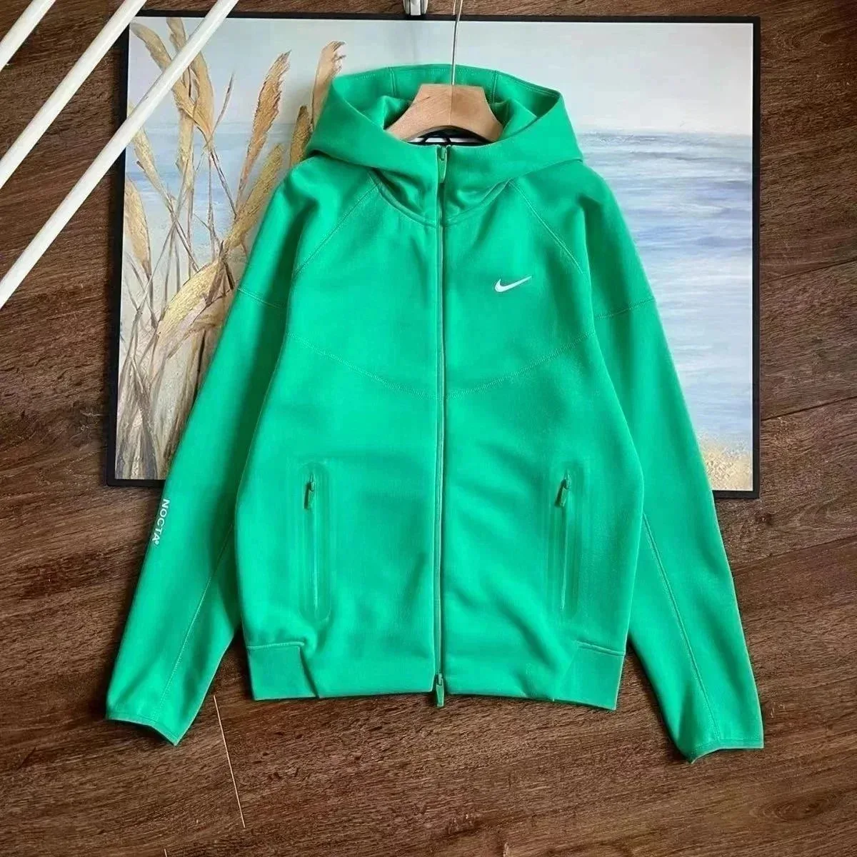 Nike Nike Tech Fleece Vivid Green Zip-Up Hoodie Green