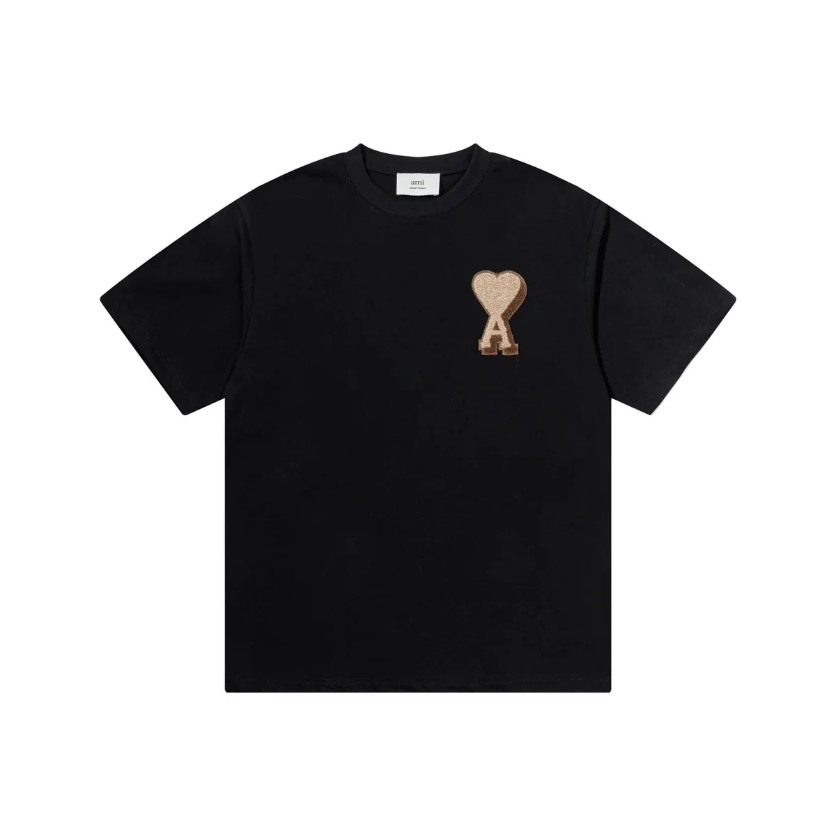 Ami Paris Ami AMI Heart Black T-Shirt Black - 1