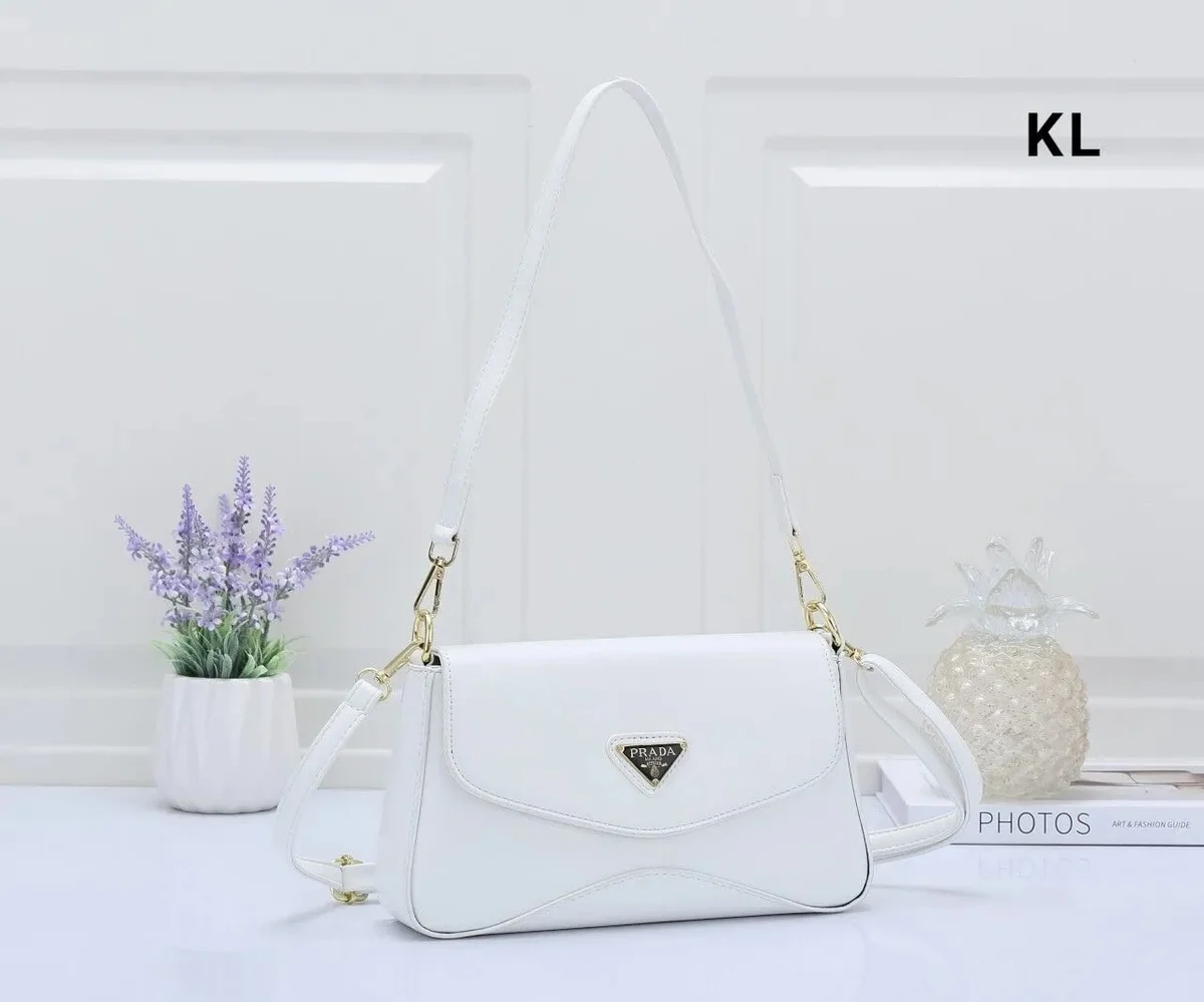 Prada Prada Cahier 8837-1 White Shoulder Bag White