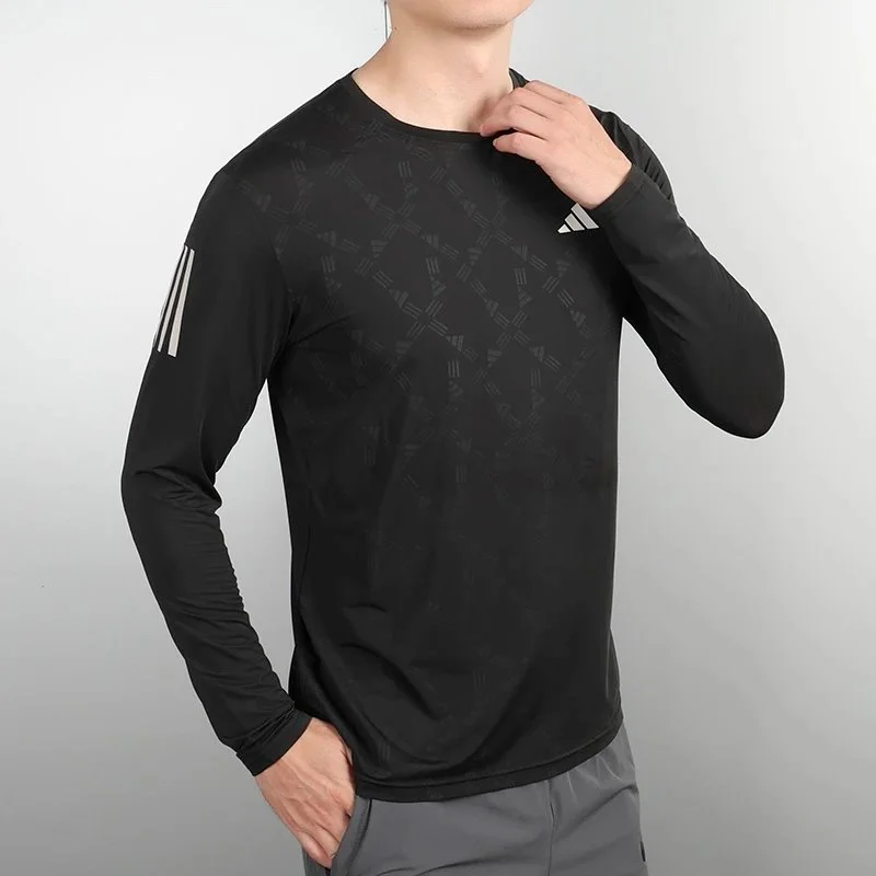 Adidas Adidas Classic Football Black Long Sleeve T-Shirt Black - 1