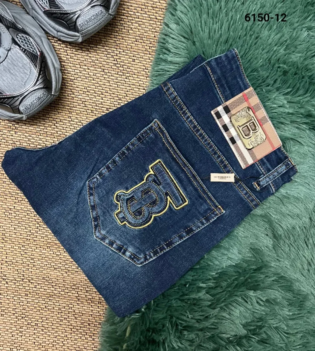 Burberry Burberry TB Monogram Classic Blue Jeans Blue