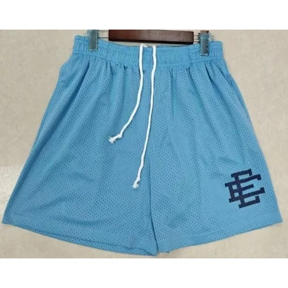 Other Light Blue Mesh Shorts with Drawstring and Logo Blue - 1