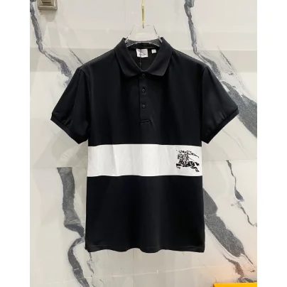 Burberry Burberry Knight Black/White Polo Shirt Black