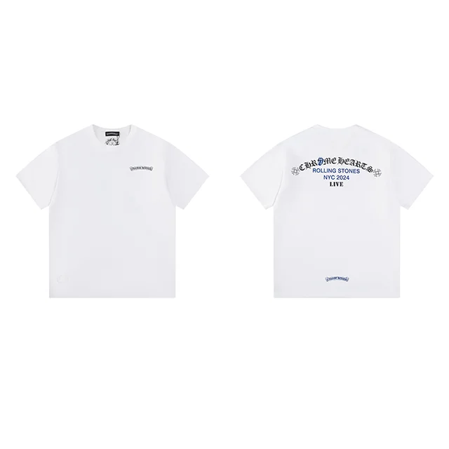 Chrome Hearts Chrome Hearts Rolling Stones NYC 2024 Live White T-Shirt White - 1