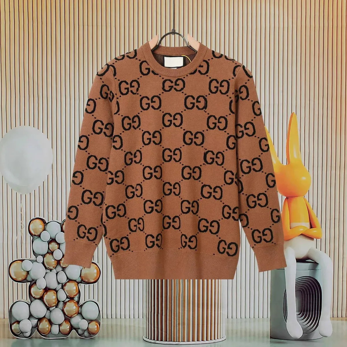 Gucci Gucci GG Supreme Brown GG Monogram Sweater Brown