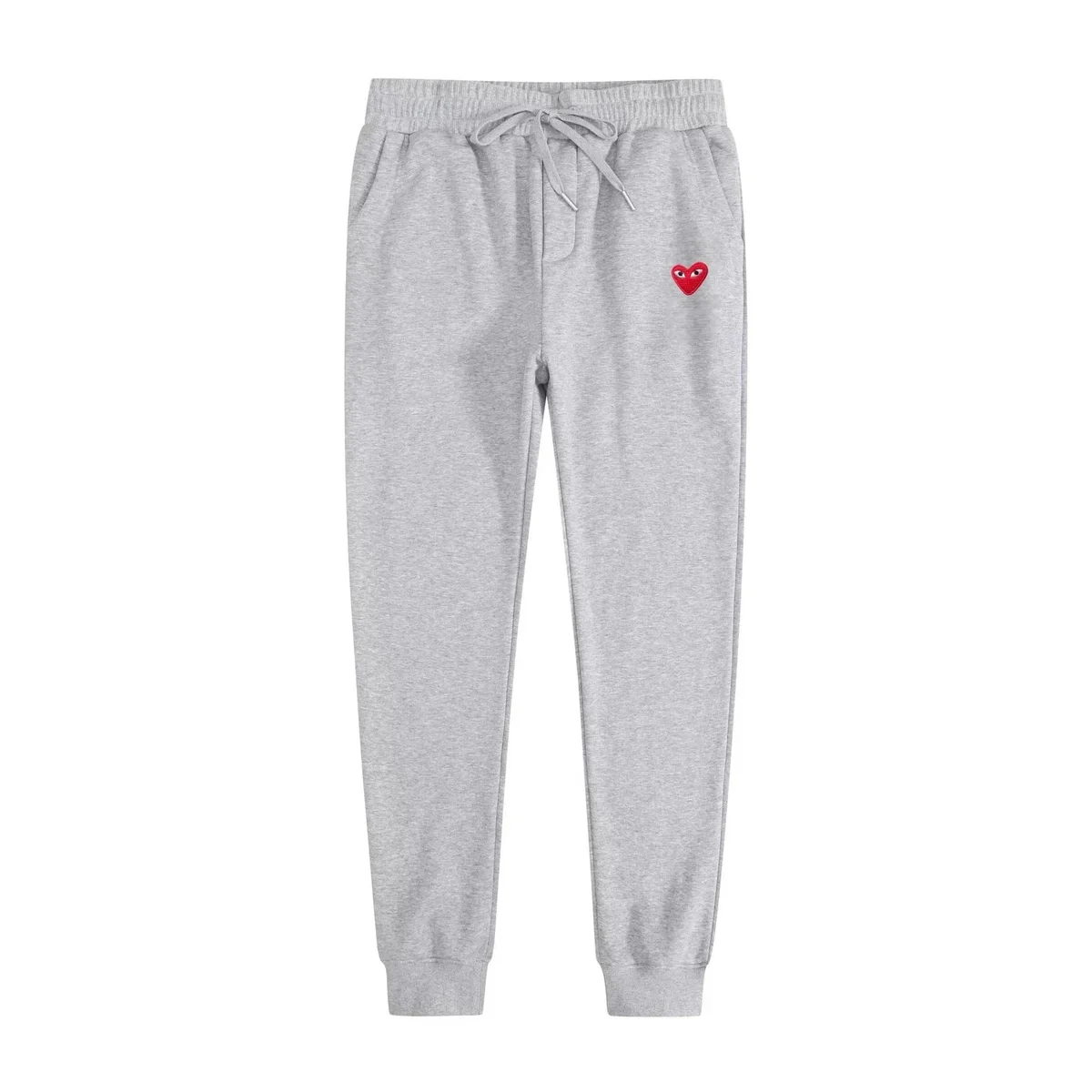Comme des Garçons Comme des Garçons Play Heather Grey Jogger Pants Grey