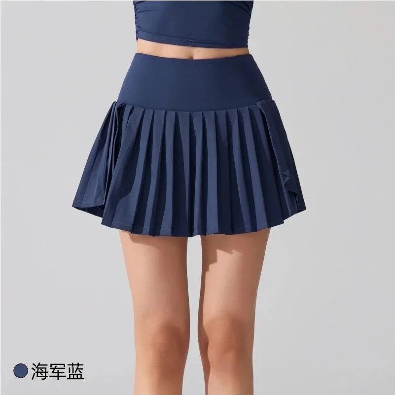 Other Navy Pleated Tennis Skirt Navy - 1