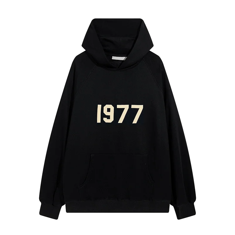 Other Black 1977 Hoodie Sweatshirt Black - 1