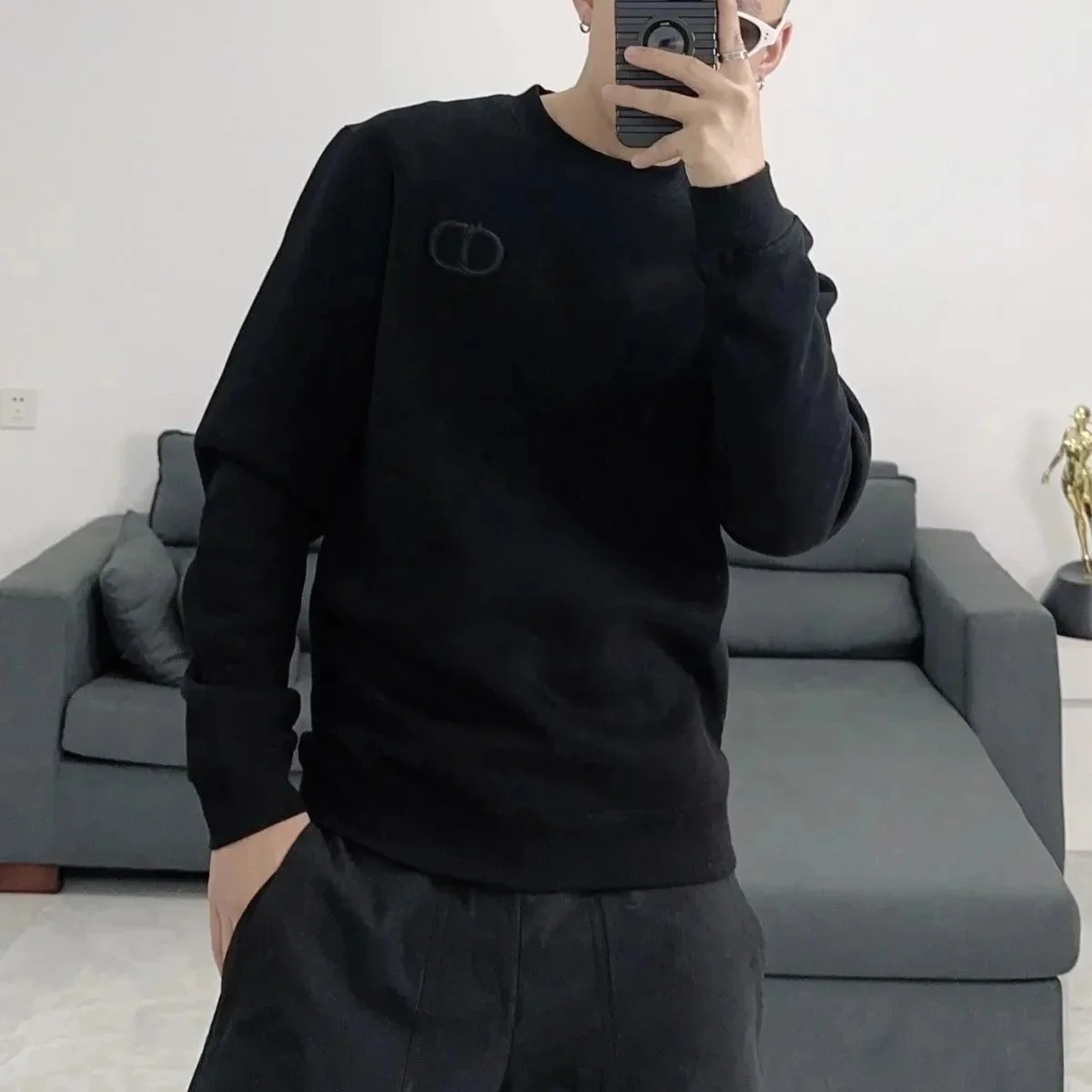 Dior Dior CD Logo Black Sweatshirt Black