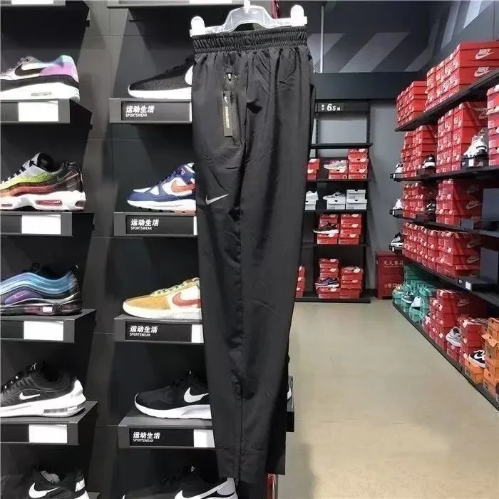 Nike Nike Black Straight Leg Track Pants Black
