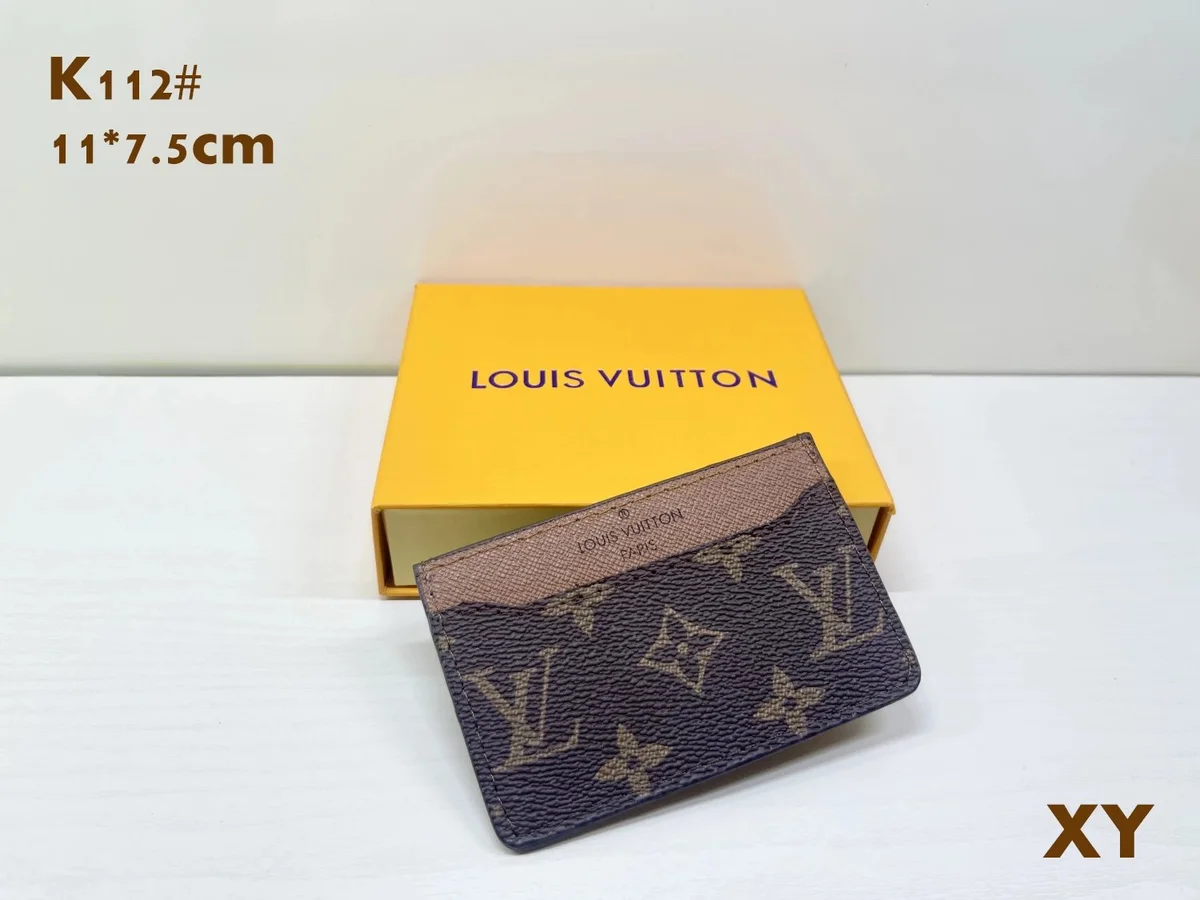 Louis Vuitton Louis Vuitton Monogram K112-2 Brown/Beige Card Holder Brown