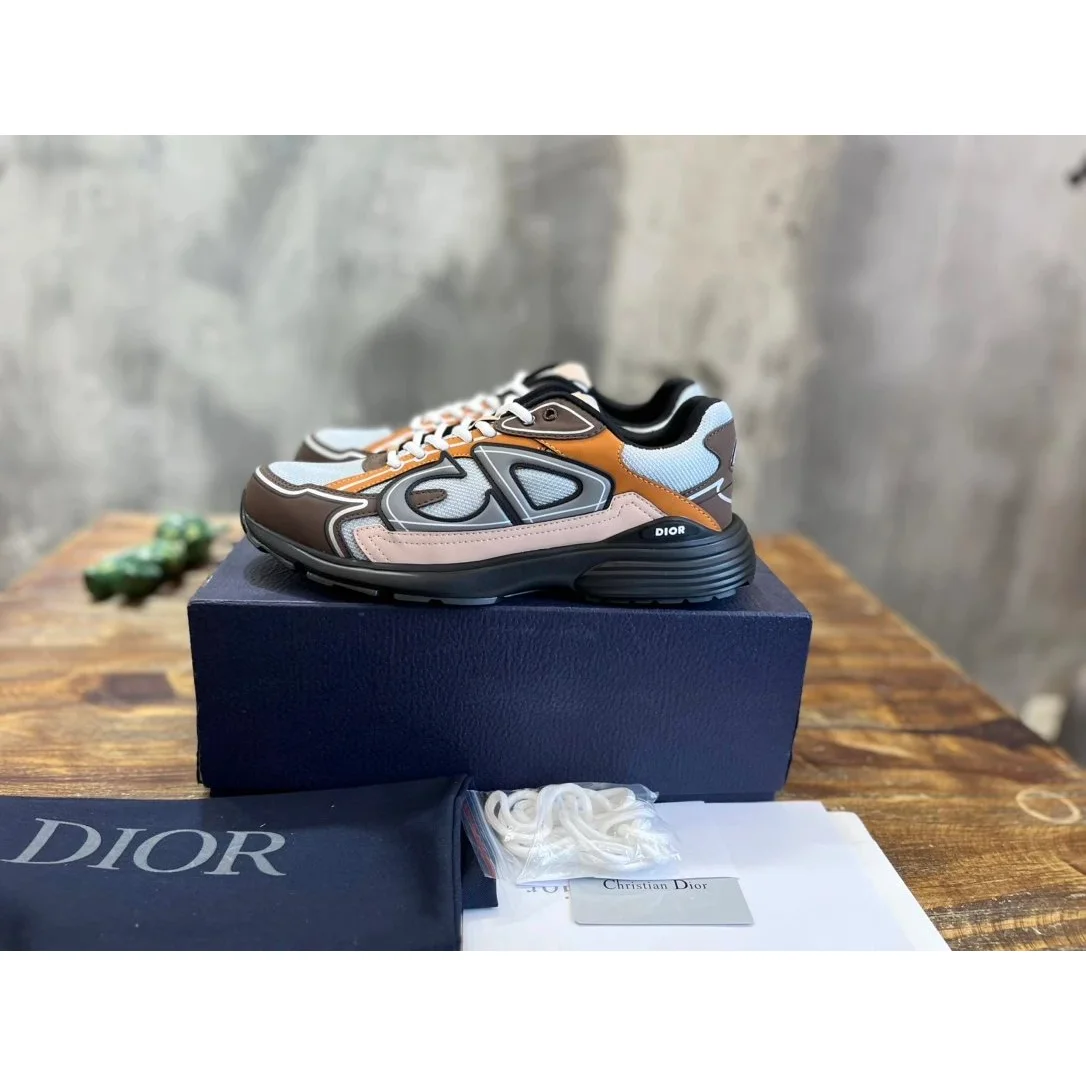 Dior Dior B23 Brown/Beige/Orange Sneakers Multicolor