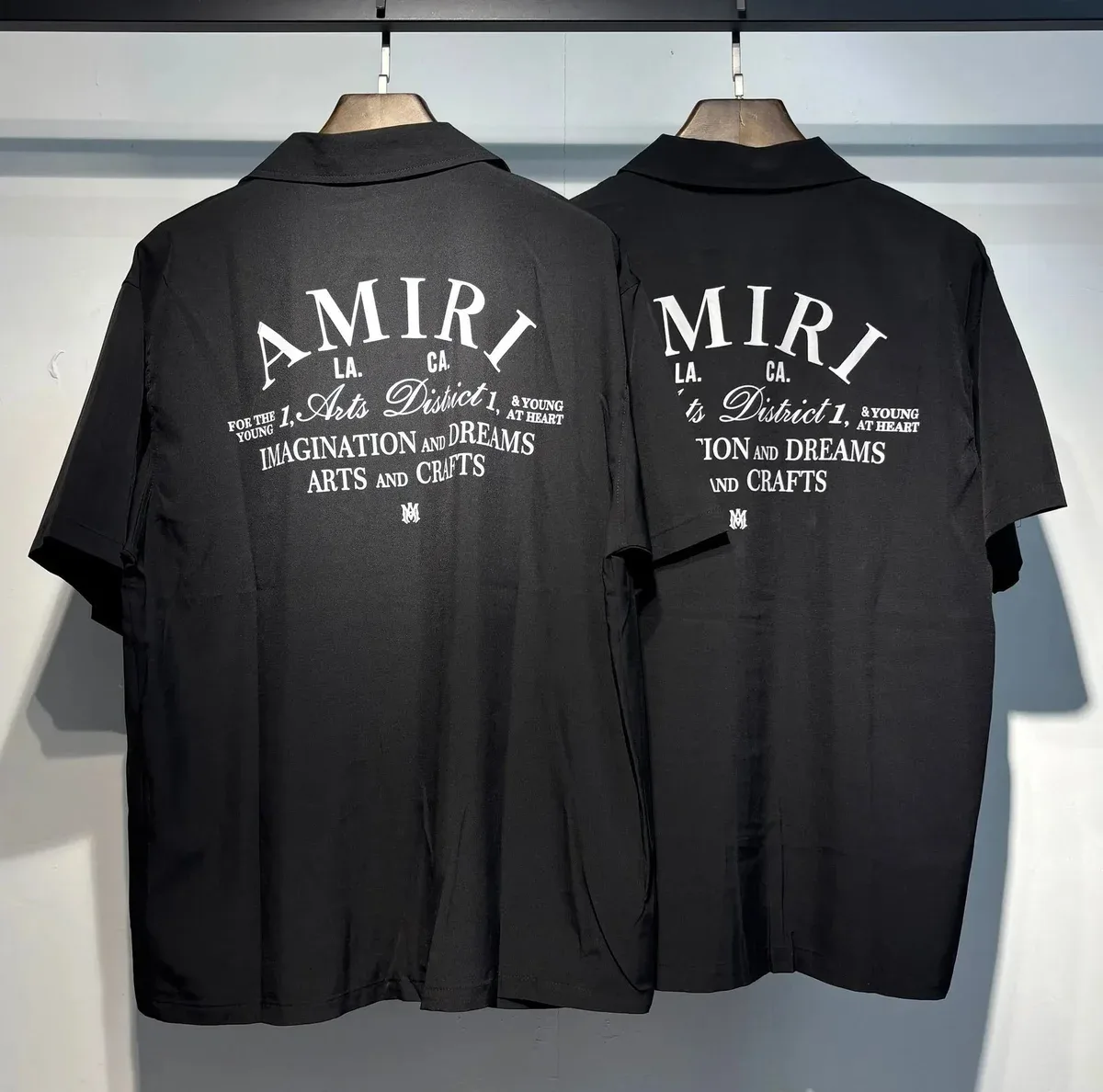 Amiri Amiri LA Arts District 1 Black Short Sleeve Shirt Black - 1