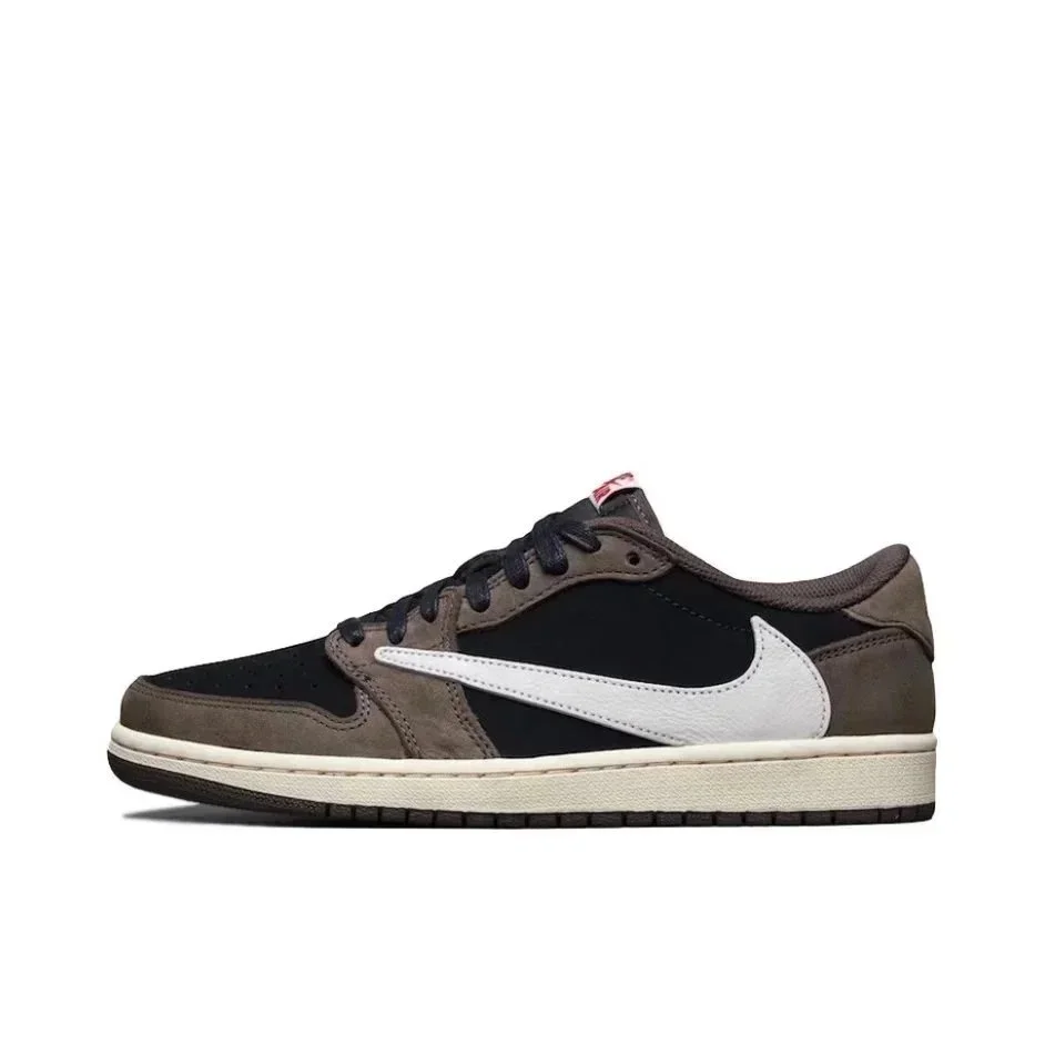 Jordan Jordan Air Jordan 1 Low Travis Scott Dark Brown Sneaker Brown