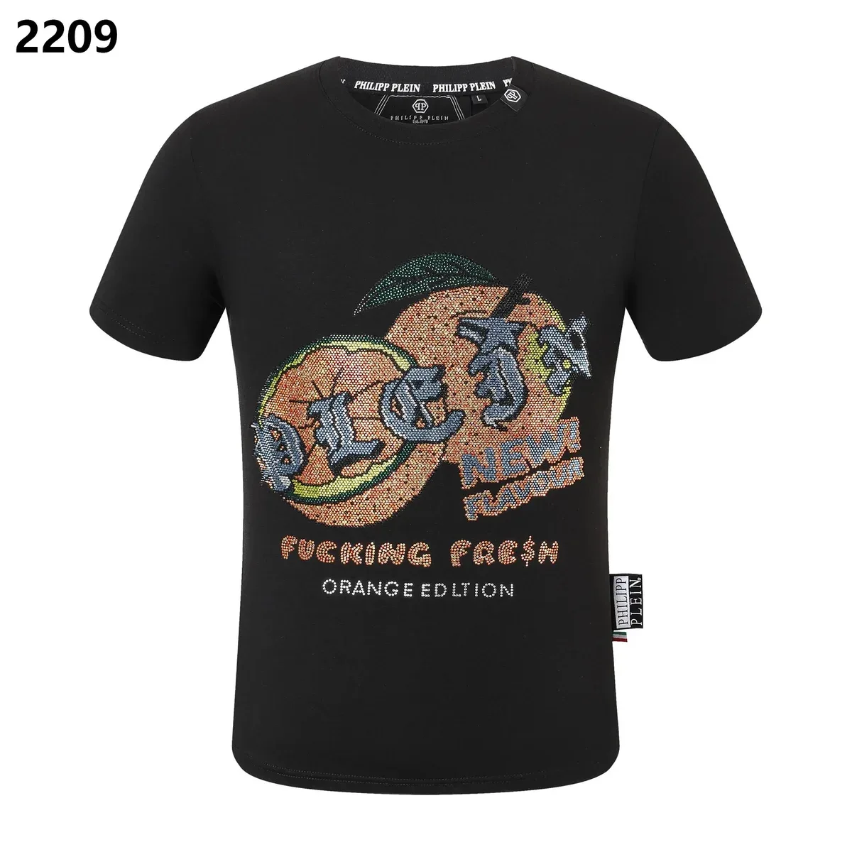 Philipp Plein Philipp Plein Orange Edition F*cking Fresh T-Shirt Black - 1