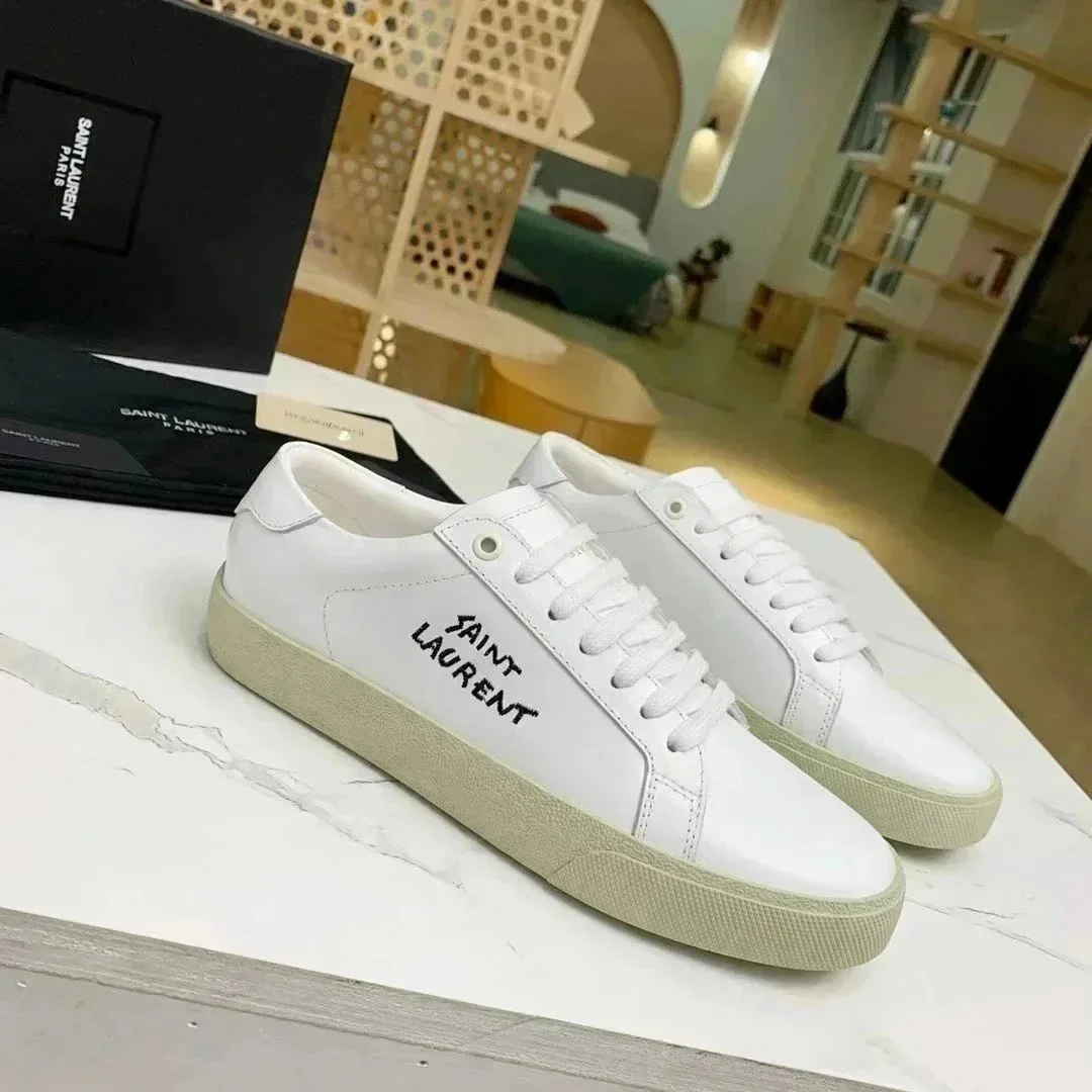Saint Laurent Saint Laurent Saint Laurent White/Beige Sneakers White