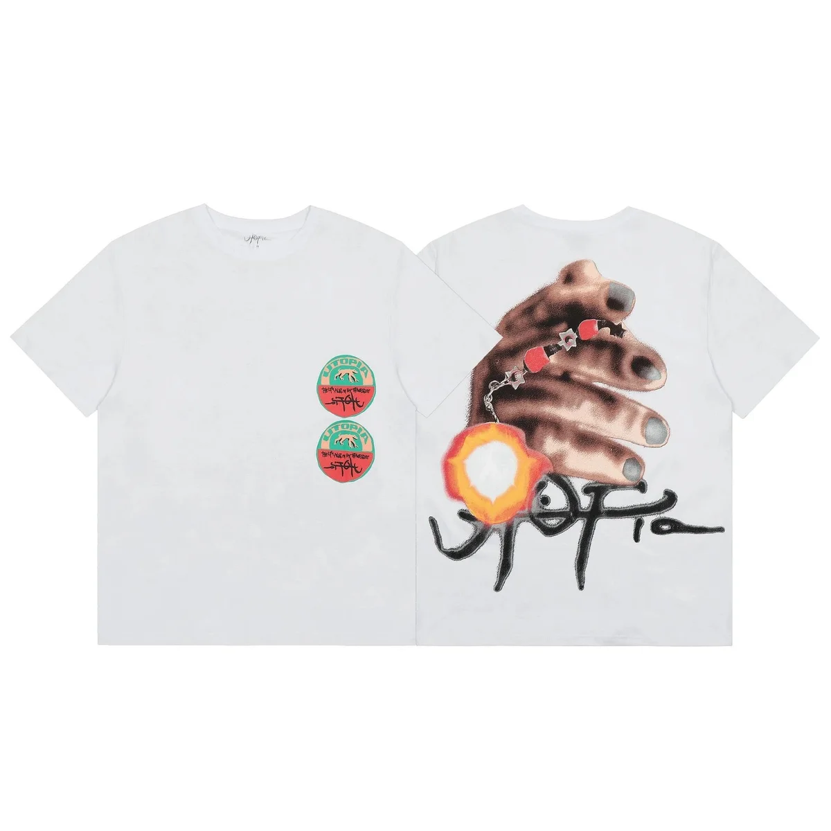 Other White Utopia Graphic T-Shirt White - 1