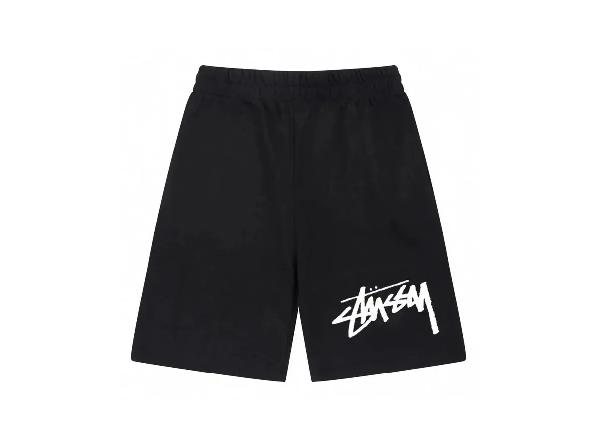 Stussy Stussy Stüssy Logo Black Shorts Black - 1