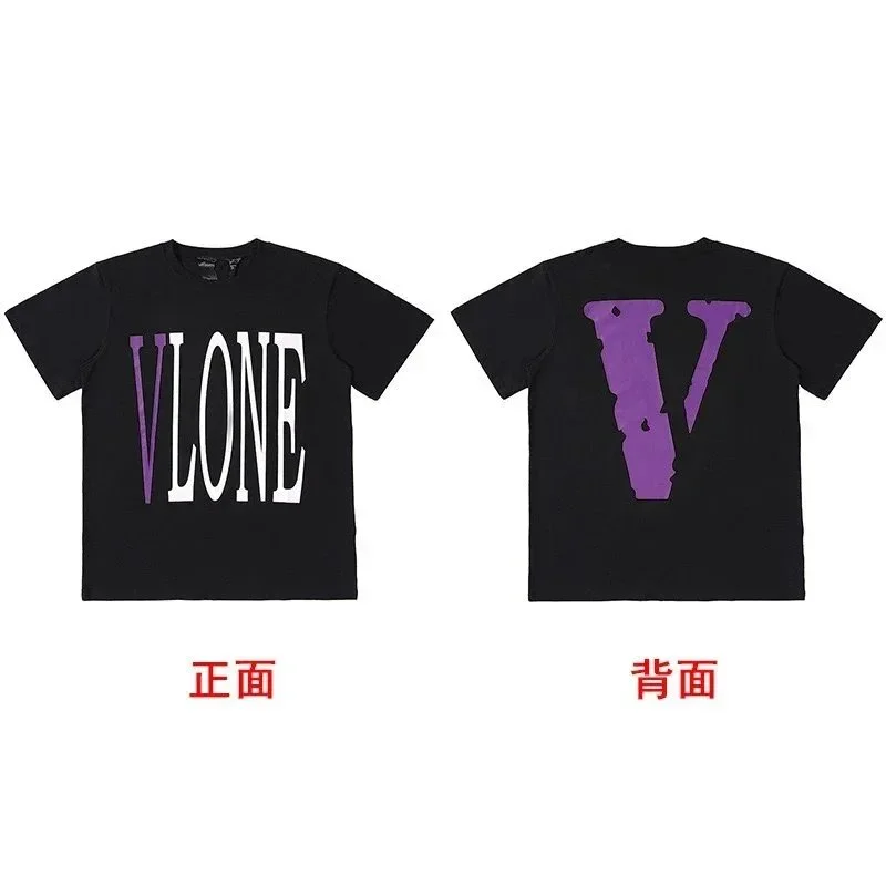 VLONE VLONE V Logo Black T-Shirt Black - 1