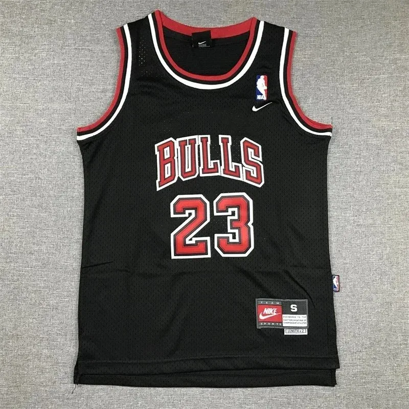 Nike Nike NBA Black/Red Chicago Bulls Jersey Black