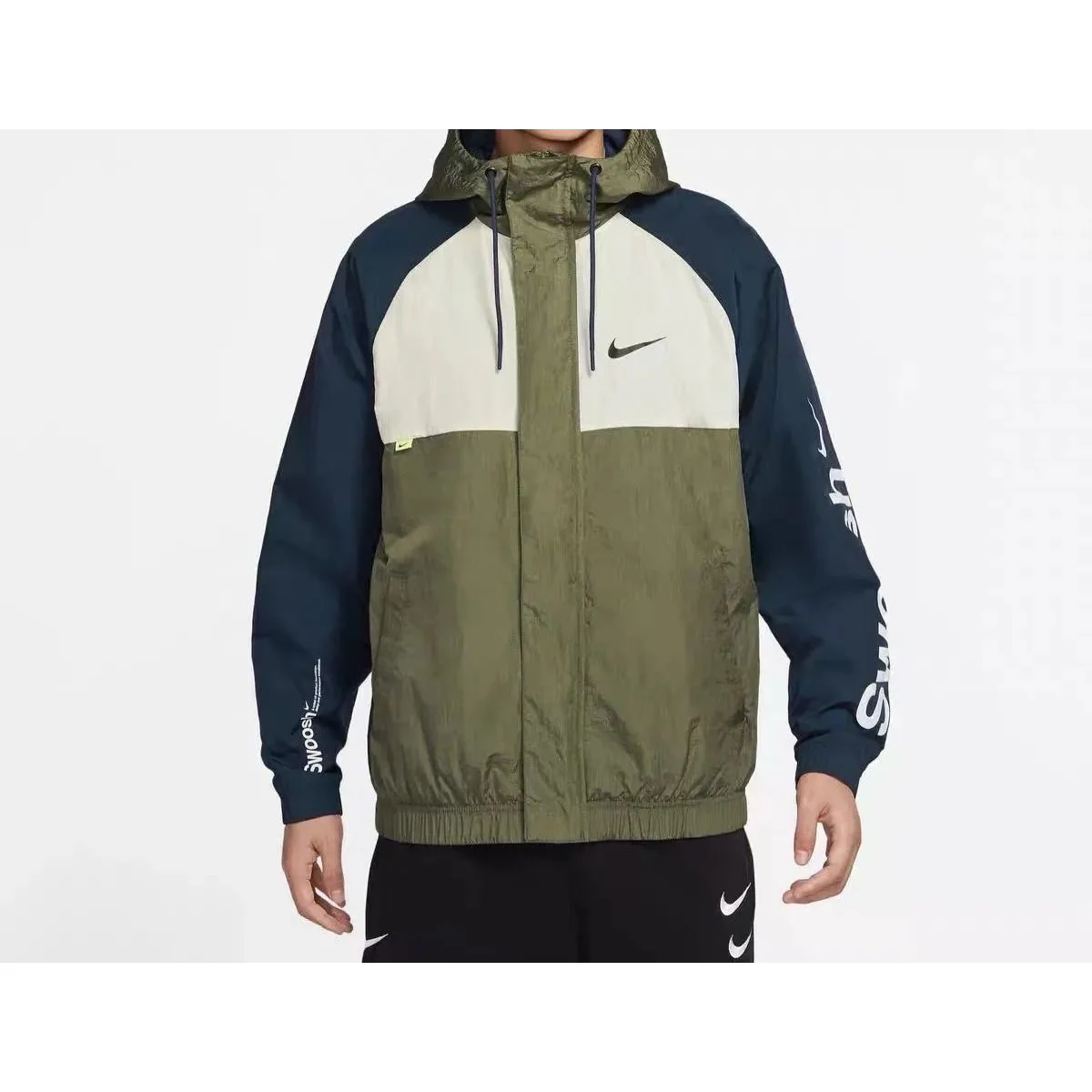 Nike Nike Navy/Olive/Beige Windbreaker Jacket Multicolor