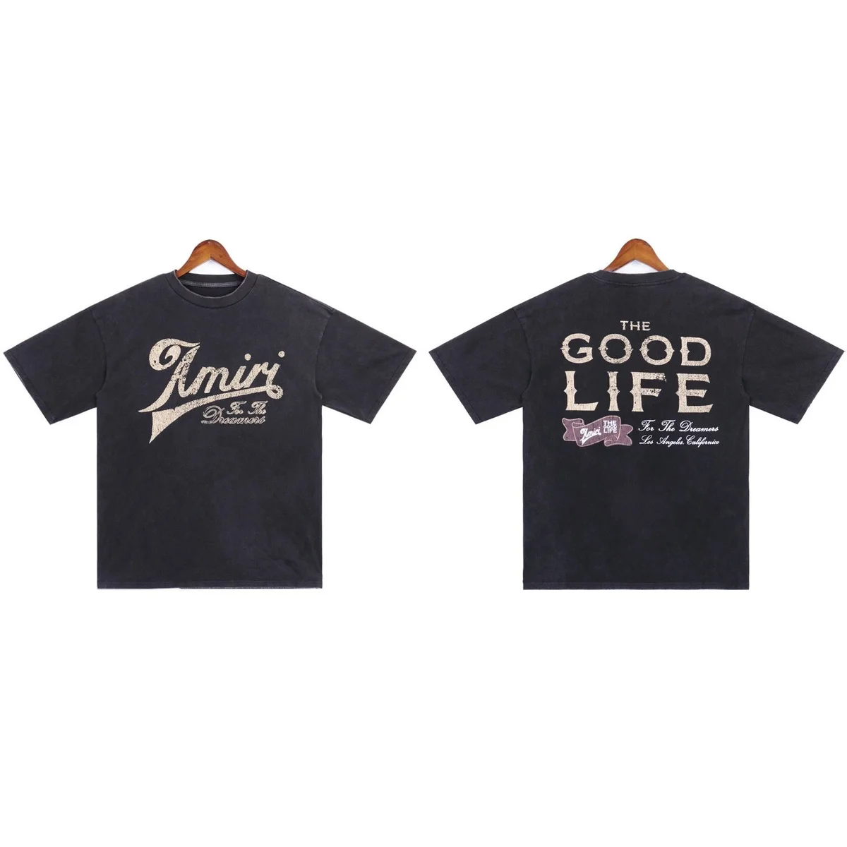 Amiri Amiri The Good Life Black T-Shirt Black - 1