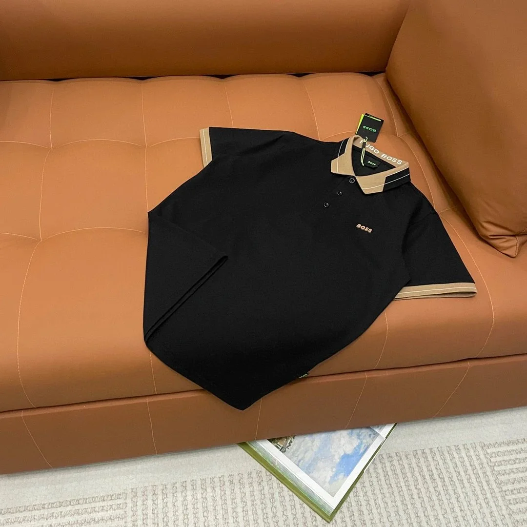 Hugo Boss Hugo Boss Black & Beige Polo Shirt Black - 1