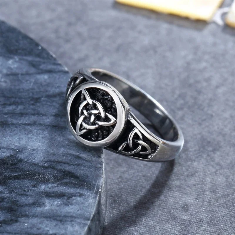 Other Steel Viking Knot Ring Jewelry Silver - 1