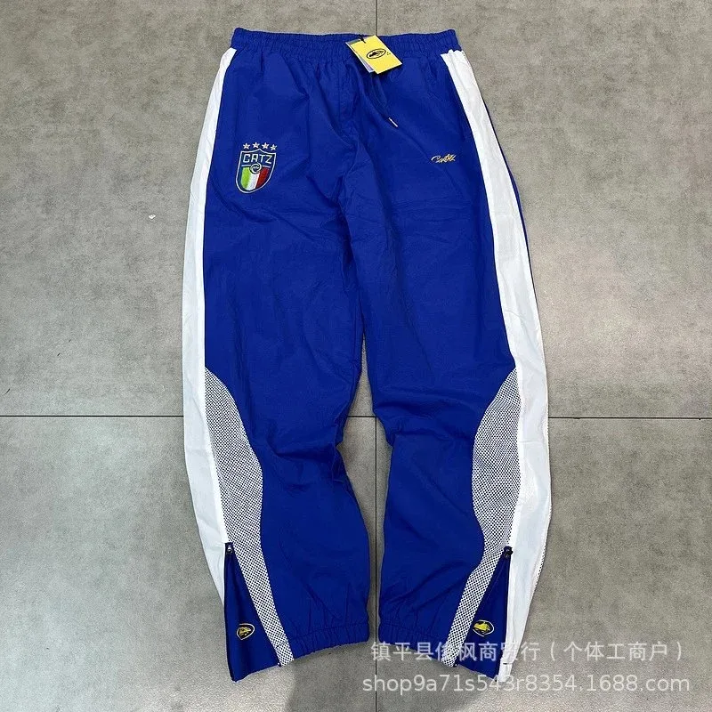 Other Blue CR7 Track Pants with White Side Panels Blue - 1