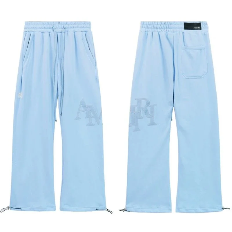 Amiri AMIRI Monogram Track Trousers Sky Blue Blue - 1