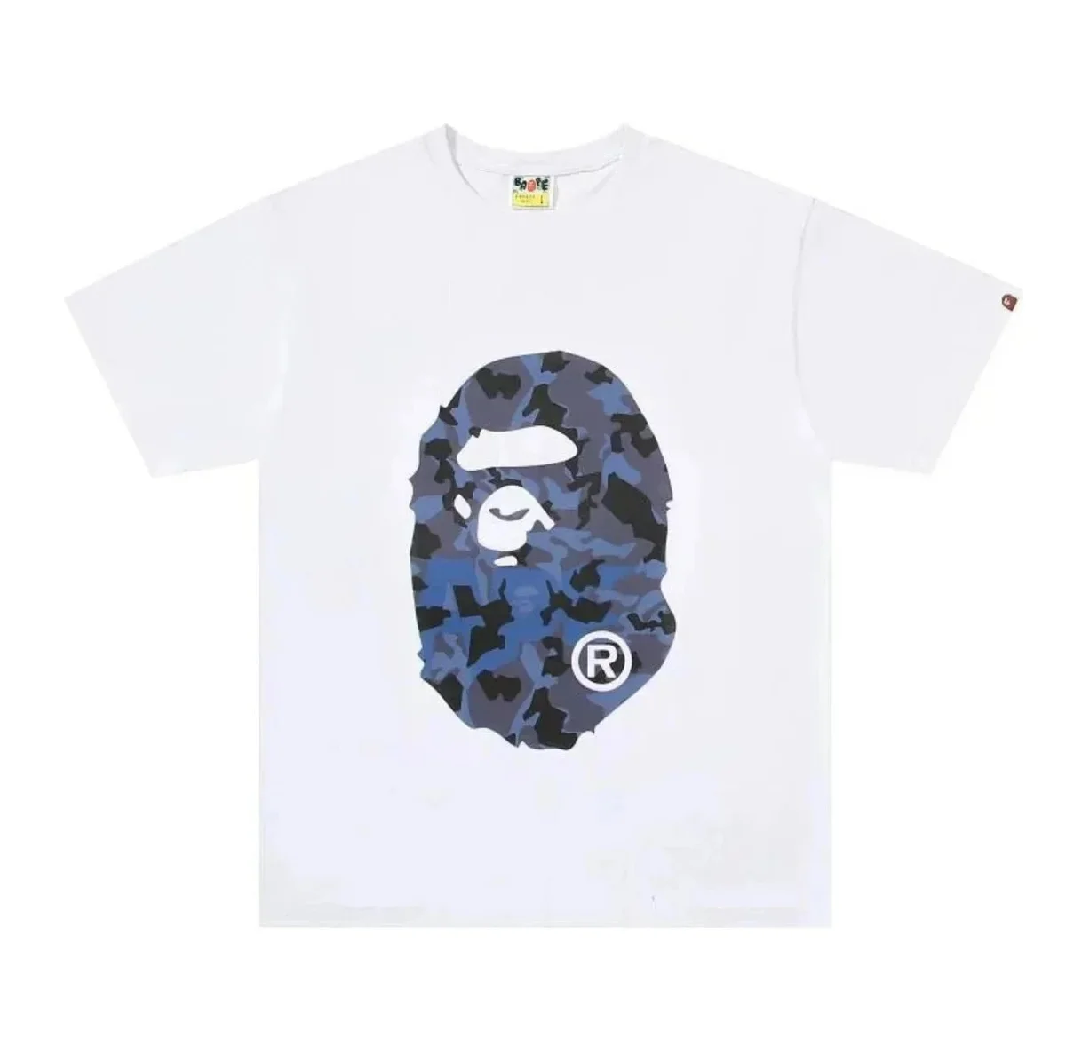 A Bathing Ape A Bathing Ape ABC Camo White/Blue Camo T-Shirt White - 1