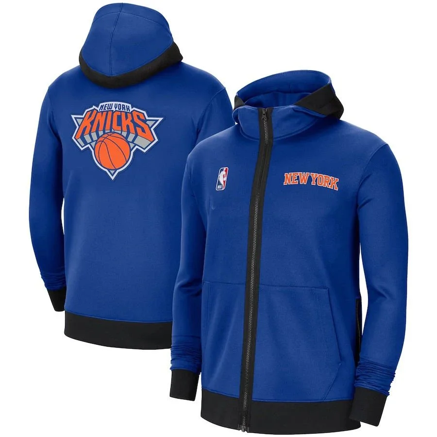 Nike Nike New York Knicks Full-Zip Hoodie Blue Blue - 1