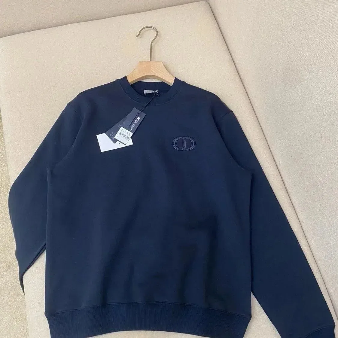 Dior Dior Classic Logo Navy Crewneck Sweatshirt Navy
