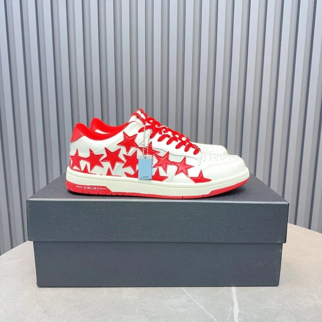 Amiri Amiri Stars White/Red Low Sneakers White - 1