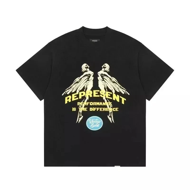 Represent Represent Black Performance Graphic T-Shirt Black