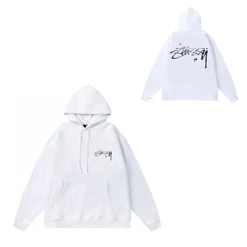 Stussy Stussy Basic Logo White Hoodie White - 1