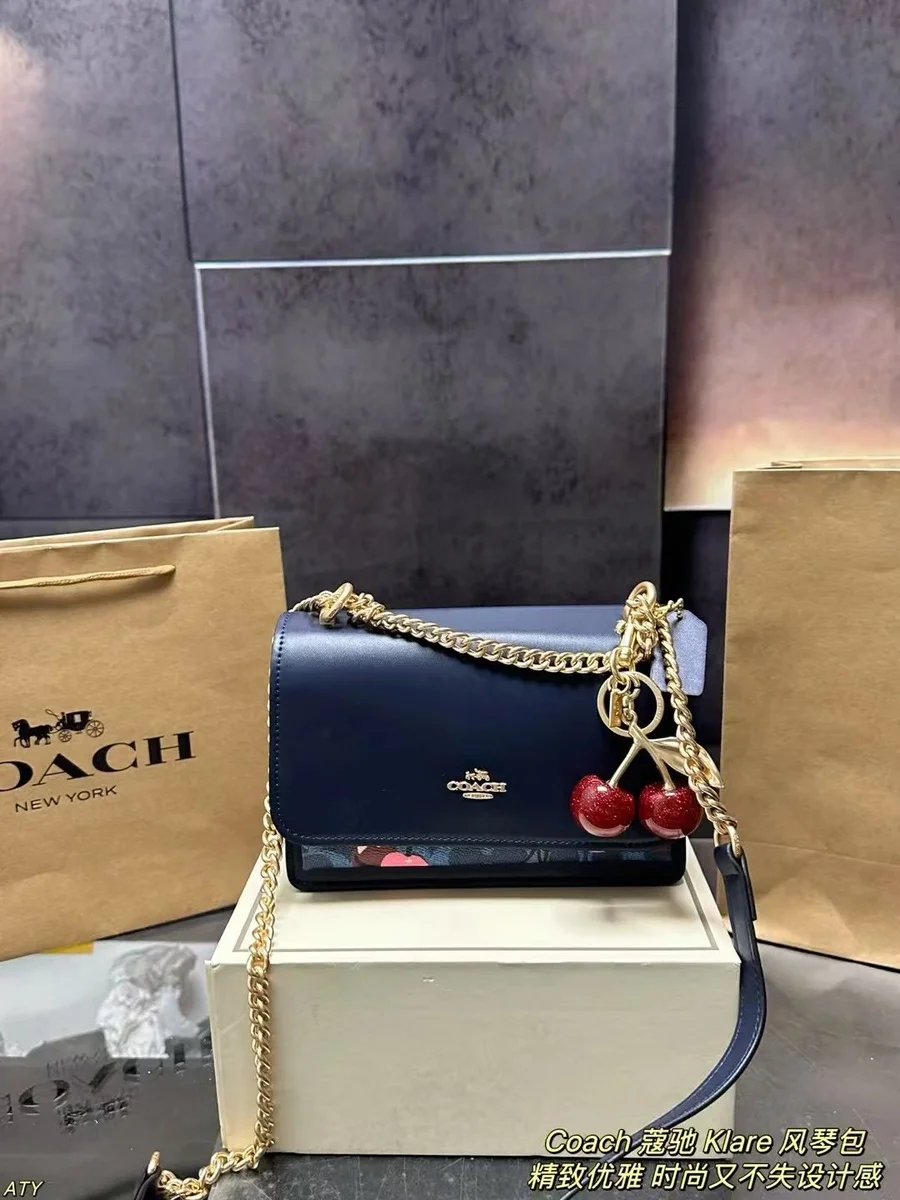 Coach Coach Klare Cherry Charm Crossbody Bag Navy Blue Navy - 1