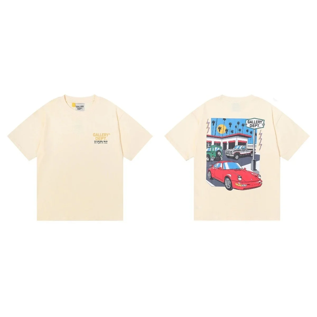 Gallery Dept. Gallery Dept. Art That Kills T-Shirt Runners杏色 6022 T-Shirt Beige - 1