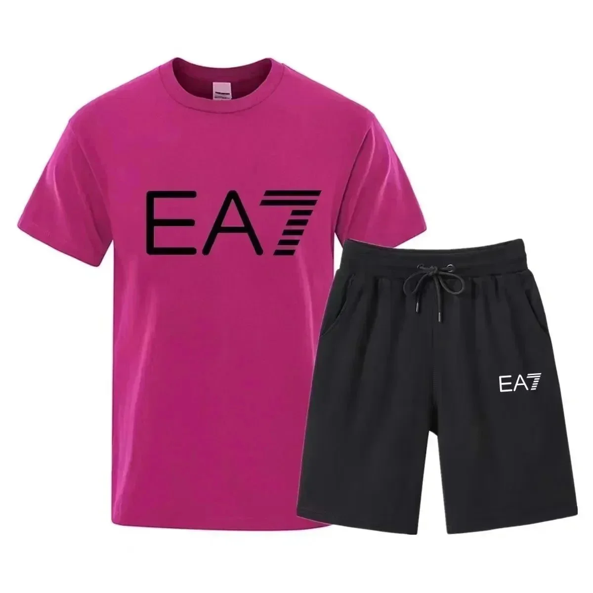 Armani Exchange Armani Exchange EA7 Pink/Black Co-ord Set Pink