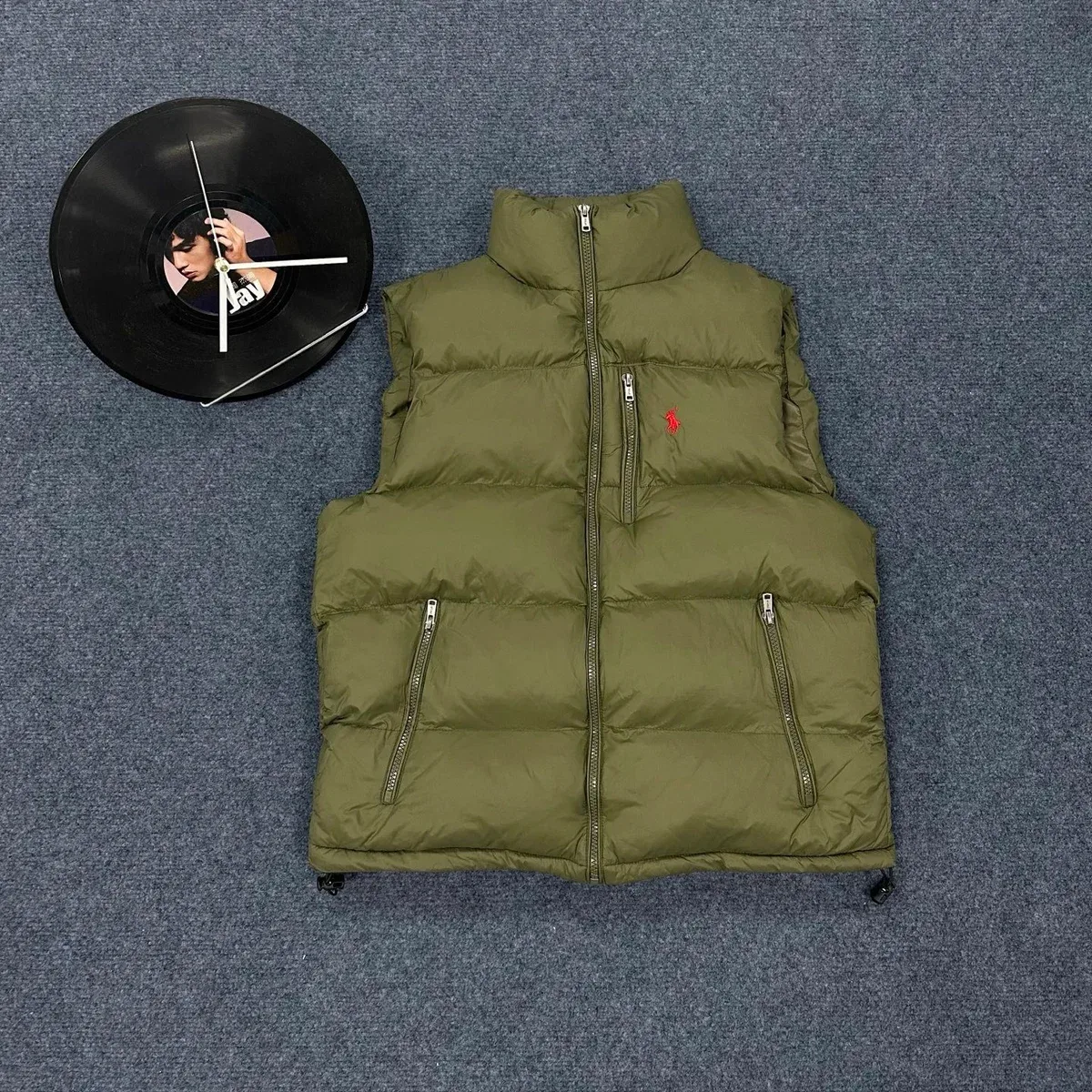 Polo Ralph Lauren Polo Ralph Lauren Olive Green Puffer Vest Green - 1