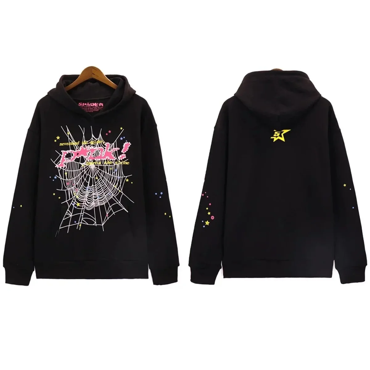 SP5DER SP5DER Spider Black Hoodie Black - 1