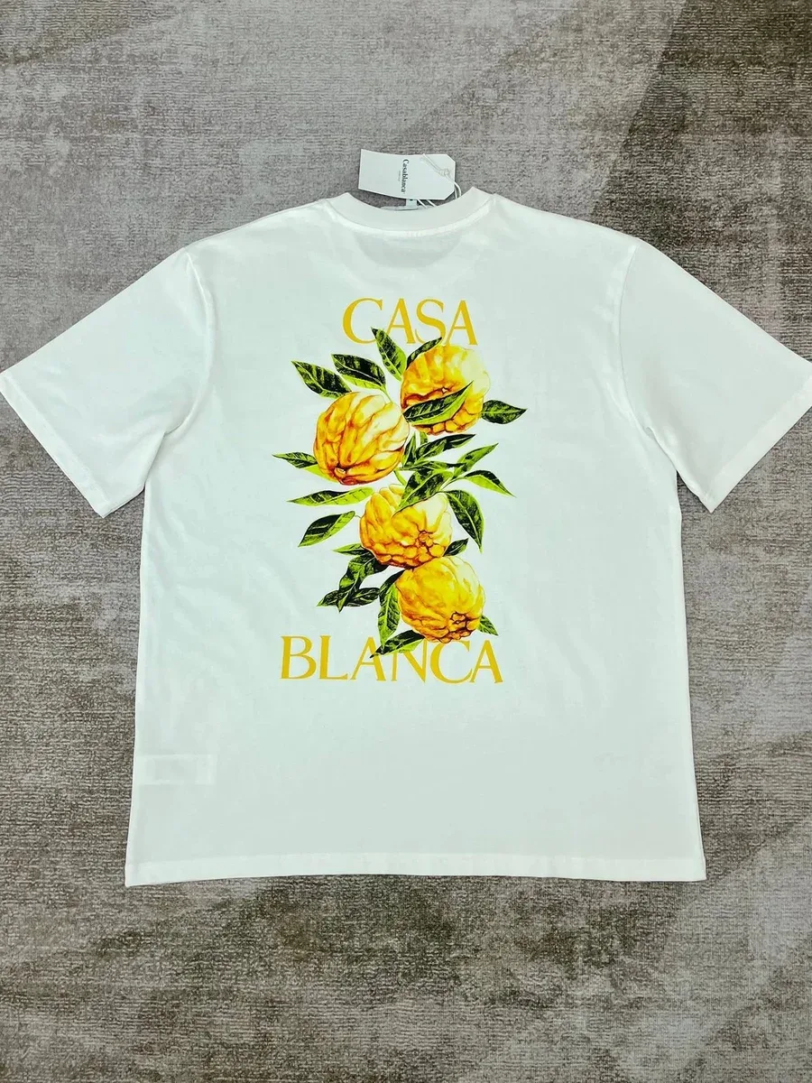Other Casa Blanca White Lemon Print T-Shirt White - 1