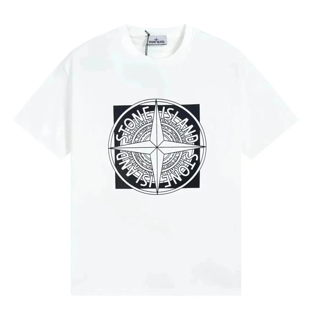 Stone Island Stone Island Compass Logo White T-Shirt White