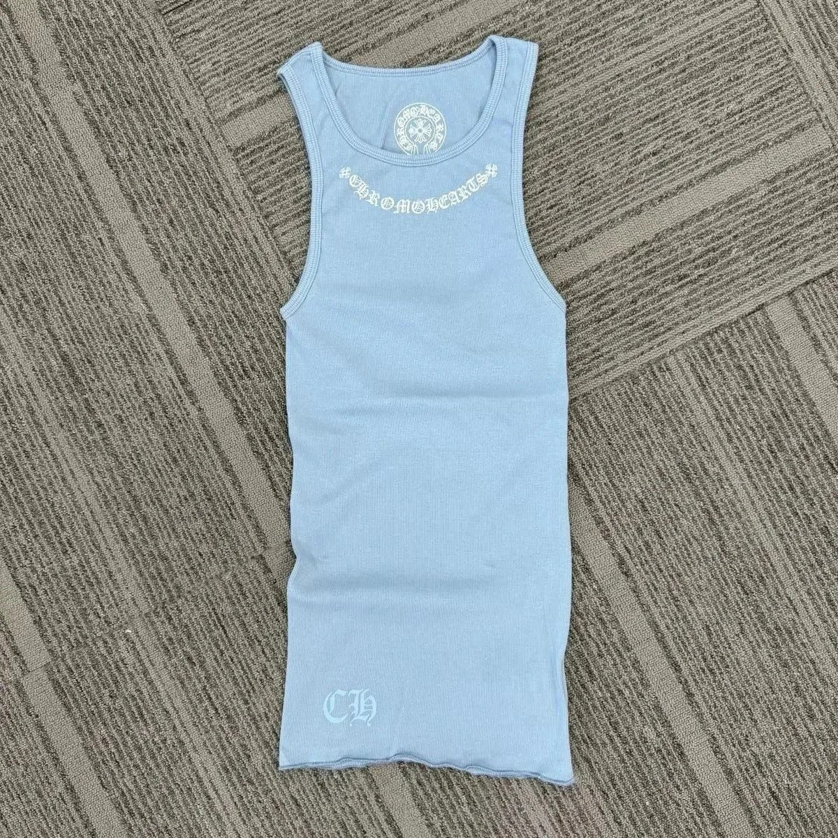 Chrome Hearts Chrome Hearts CH Light Blue Tank Top Blue - 1