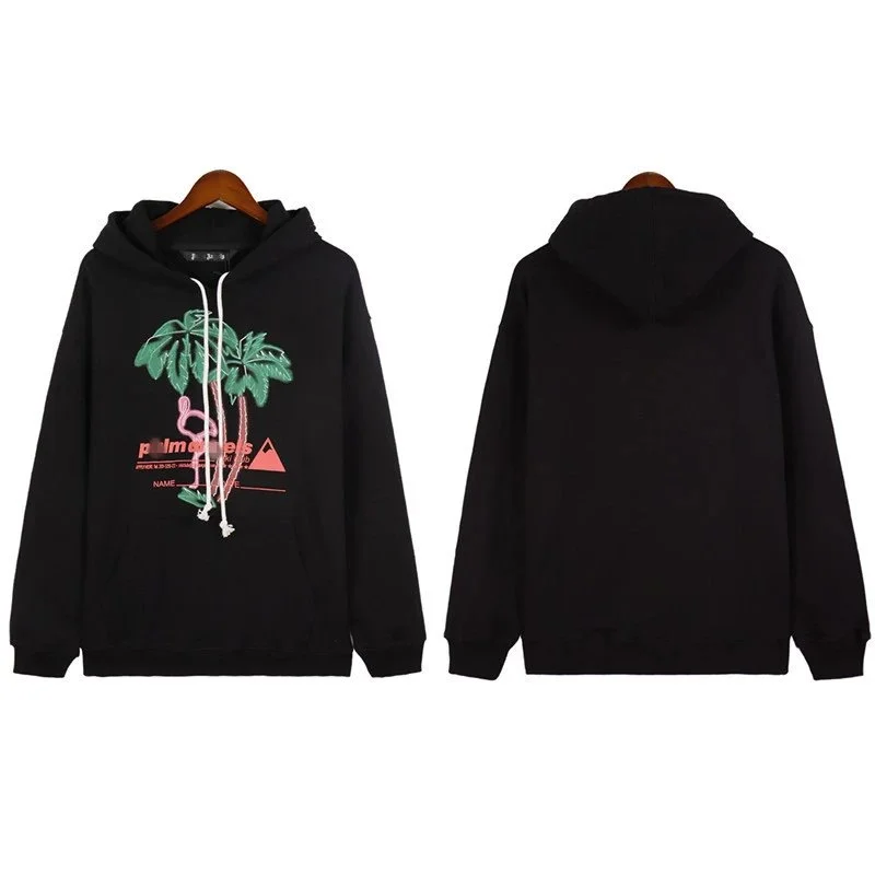Palm Angels Palm Angels Life is Palm Black Hoodie Black - 1